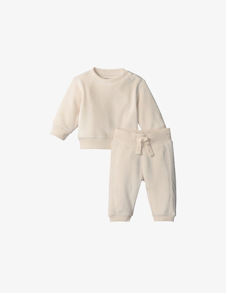 rinascente Calvin Klein Rib velvet fleece set