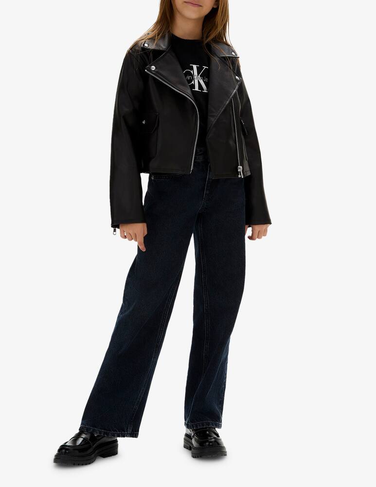 rinascente Calvin Klein Faux leather biker jacket