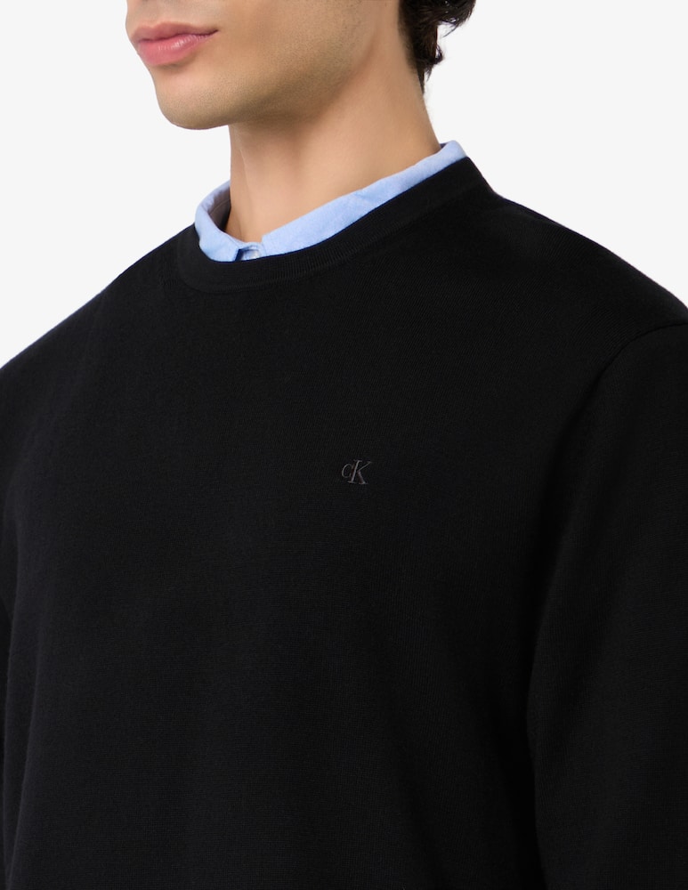 Calvin Klein Maglia girocollo in lana merino - immagine 4 Calvin Klein Maglia girocollo in lana merino - immagine 4