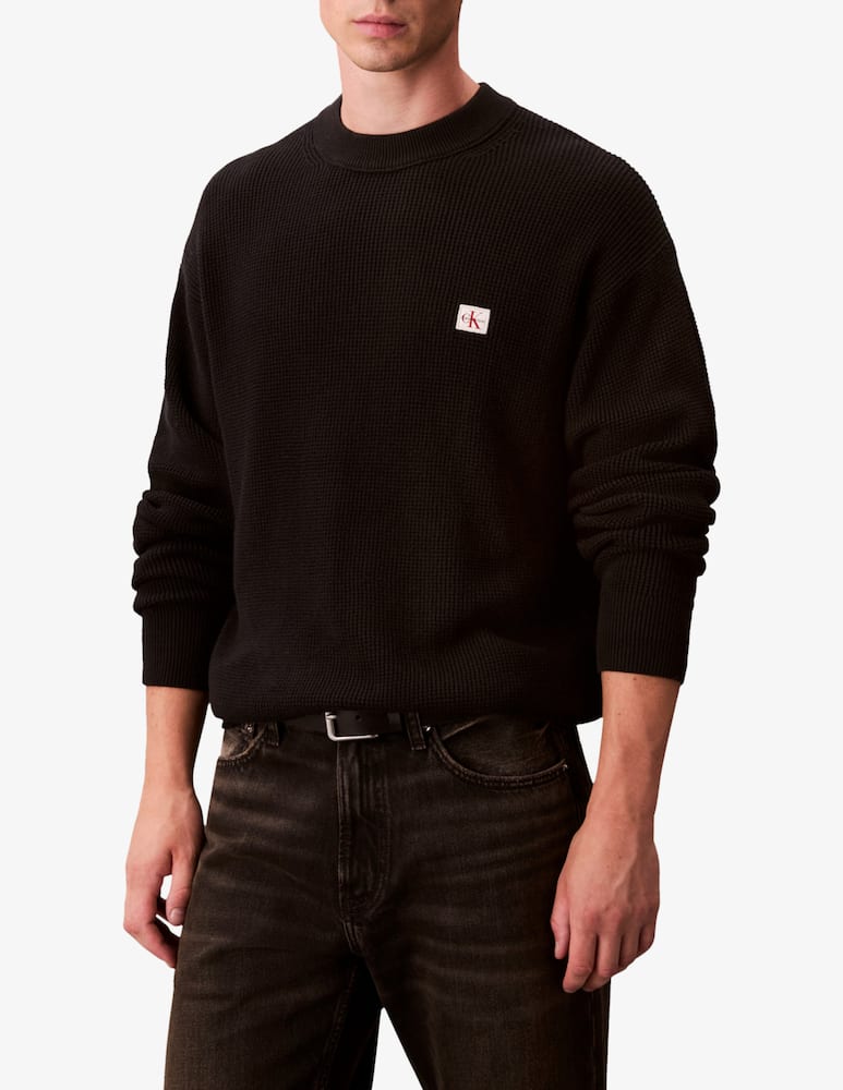 rinascente Calvin Klein Jeans Maglia cotone waffle con loghino