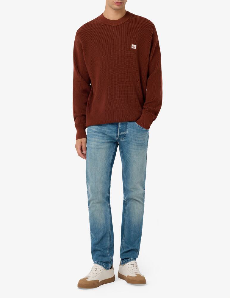 Calvin Klein Jeans Maglione girocollo waffle - immagine 2 Calvin Klein Jeans Maglione girocollo waffle - immagine 2
