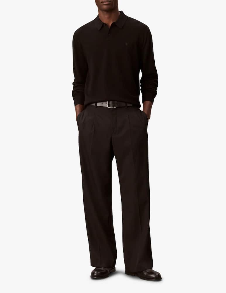 rinascente Calvin Klein Polo a maniche lunghe in lana merino
