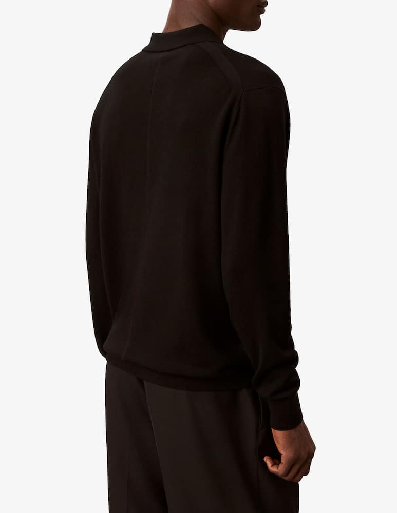 rinascente Calvin Klein Polo a maniche lunghe in lana merino