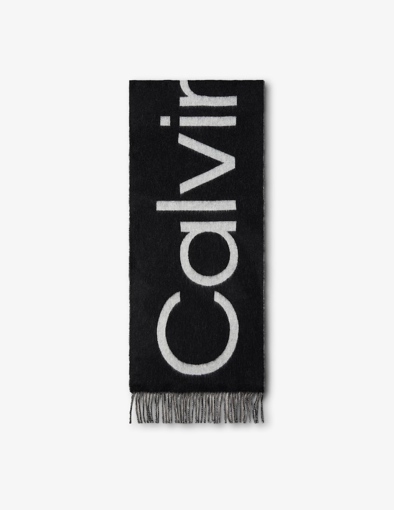 rinascente Calvin Klein Sciarpa lana logo bold