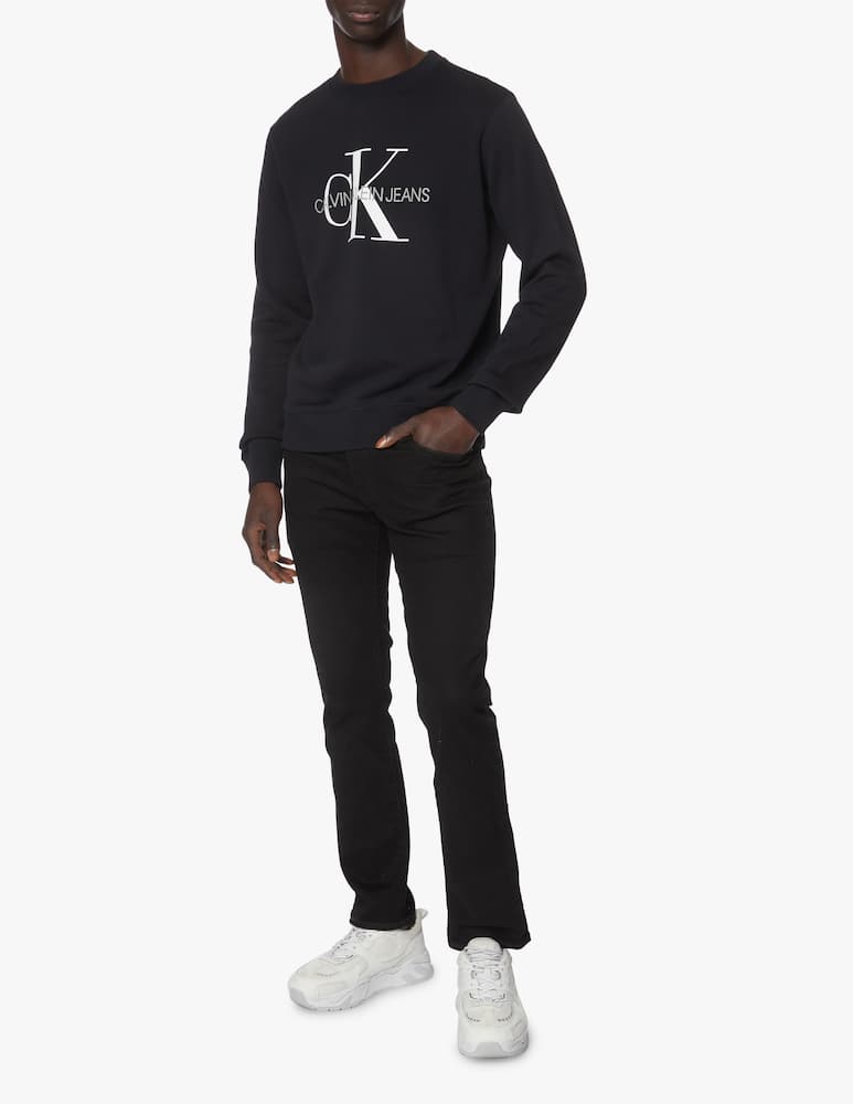 Calvin Klein Jeans Iconic monogram crewneck - black - picture 2 Calvin Klein Jeans Iconic monogram crewneck - black - picture 2