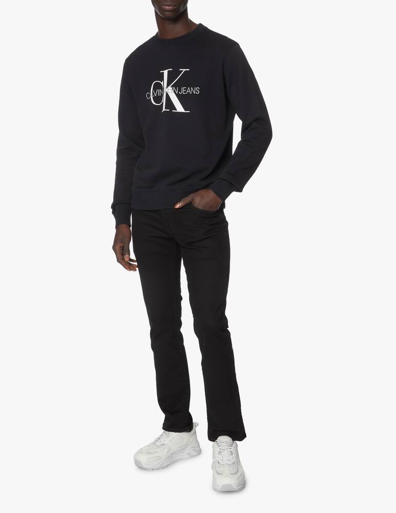 rinascente Calvin Klein Jeans Felpa girocollo iconic monogram - nero