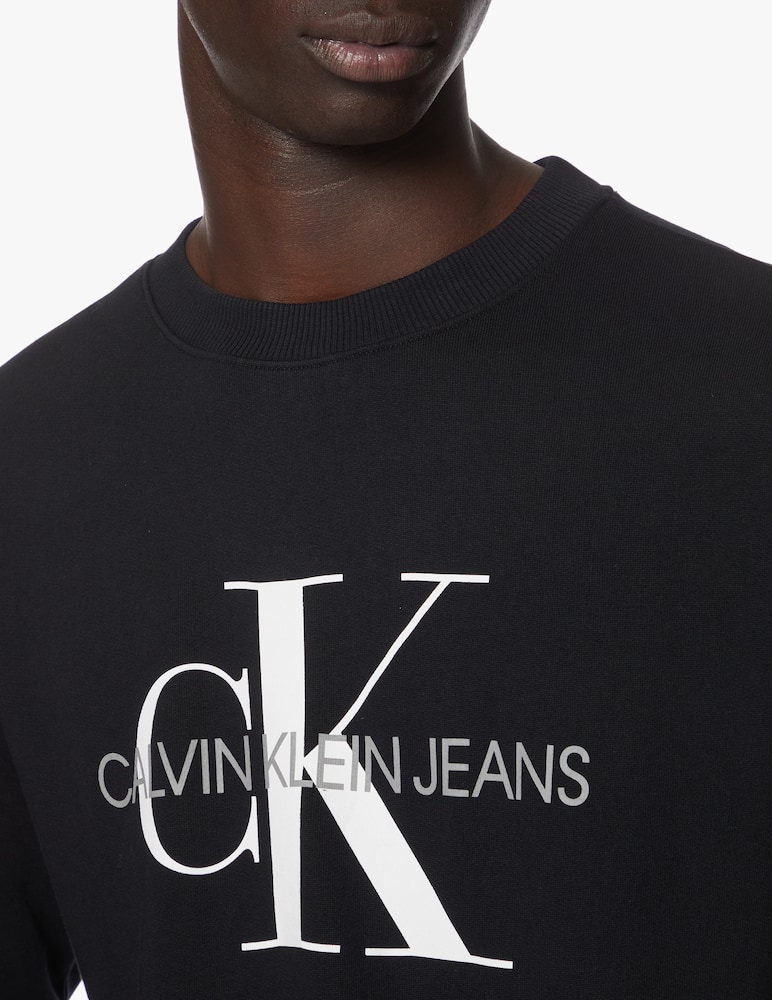 Calvin Klein Jeans Iconic monogram crewneck - black - picture 4 Calvin Klein Jeans Iconic monogram crewneck - black - picture 4