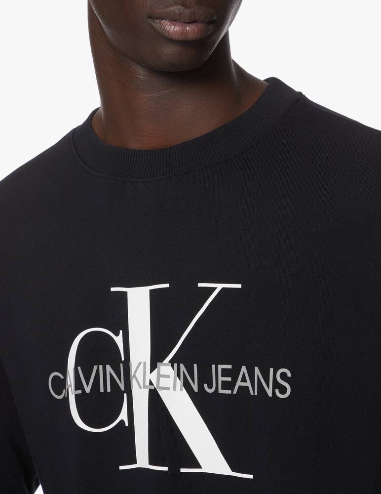 rinascente Calvin Klein Jeans Felpa girocollo iconic monogram - nero