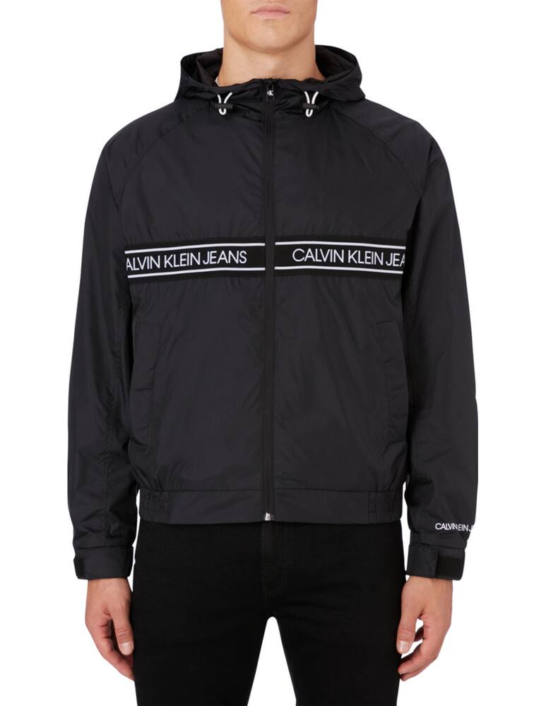 rinascente Calvin Klein Jeans Nylon logo tape jacket