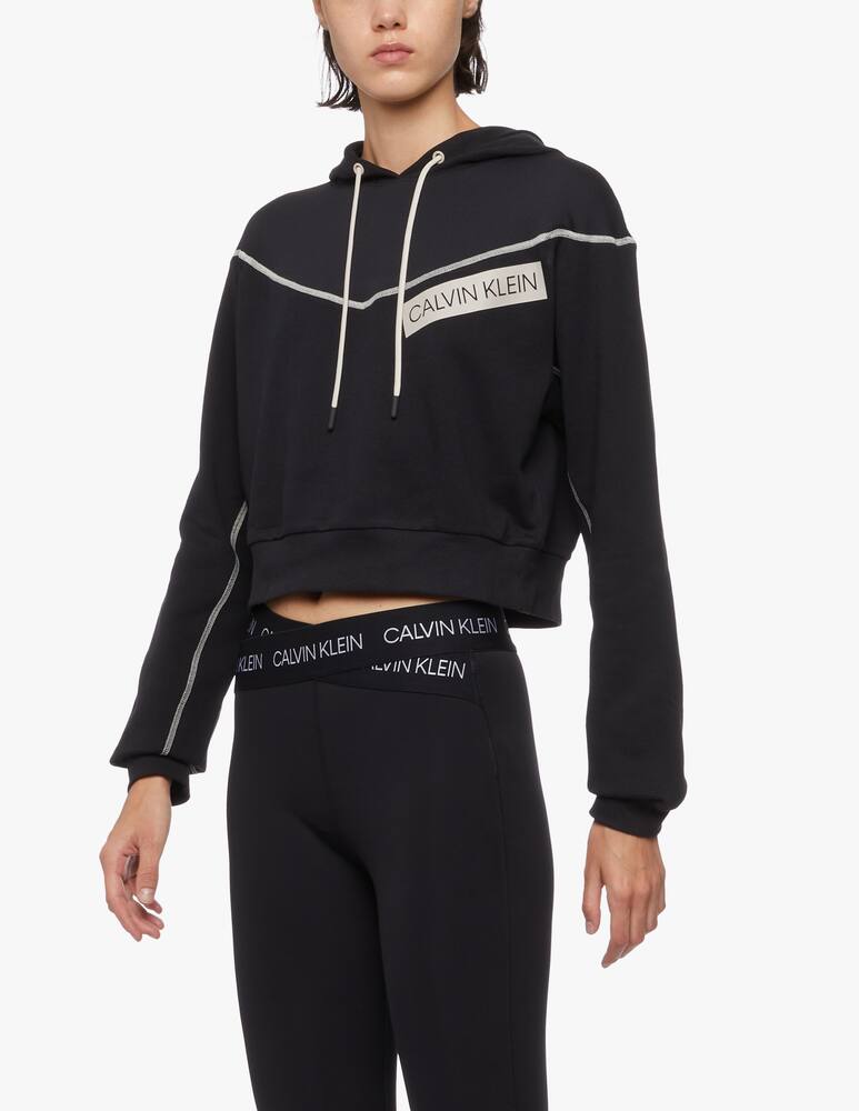 rinascente Calvin Klein Performance Felpa crop in cotone