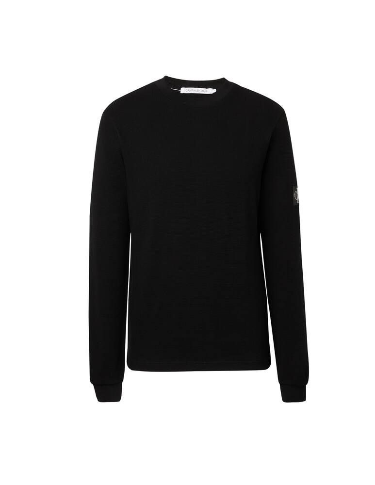 rinascente Calvin Klein Jeans Maglietta manica lunga monogram badge waffle 