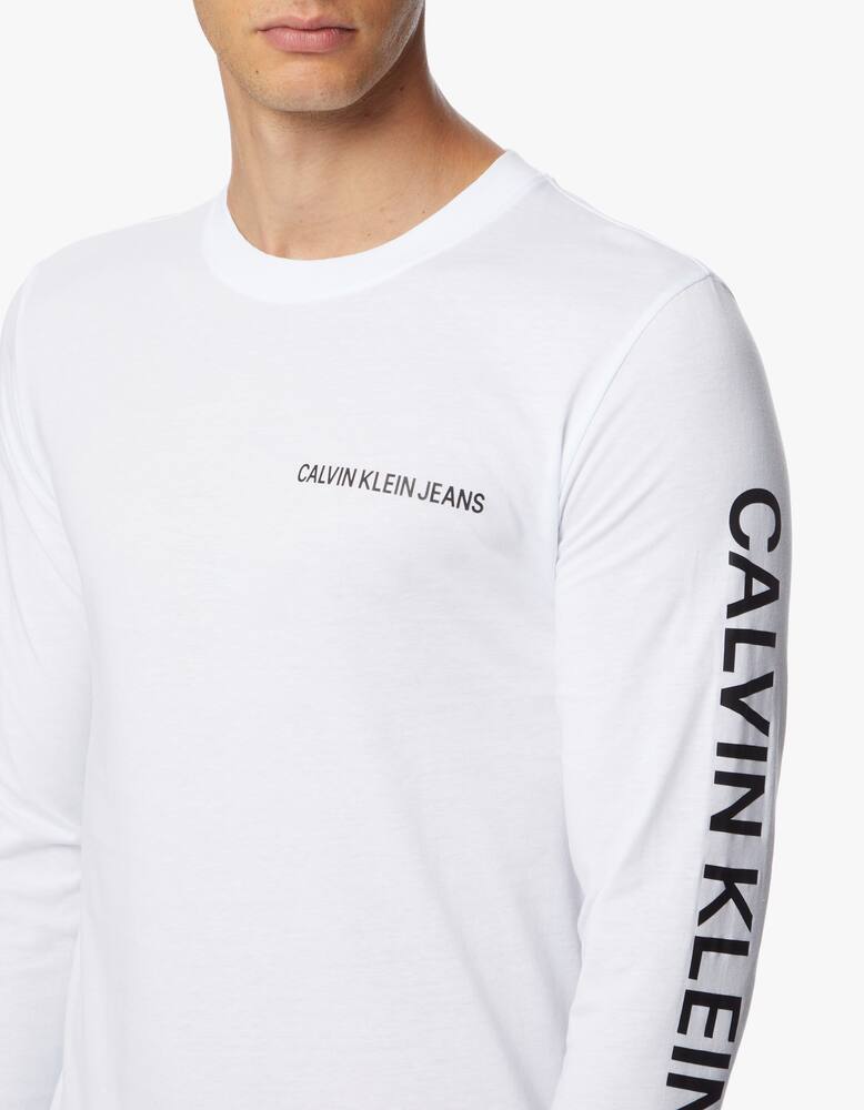 rinascente Calvin Klein Jeans Maglietta manica lunga lettering logo 