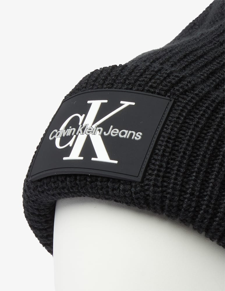 rinascente Calvin Klein Mono patch beanie - Black