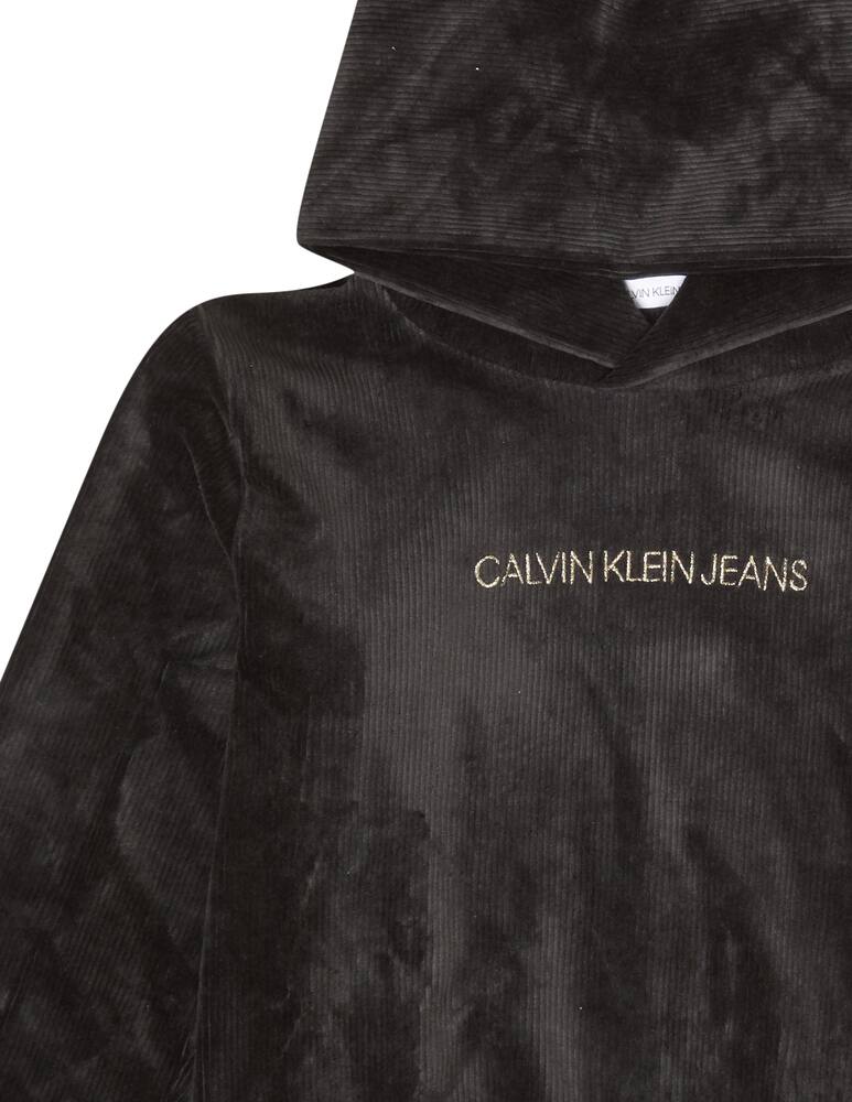rinascente Calvin Klein Felpa boxy con cappuccio in velluto