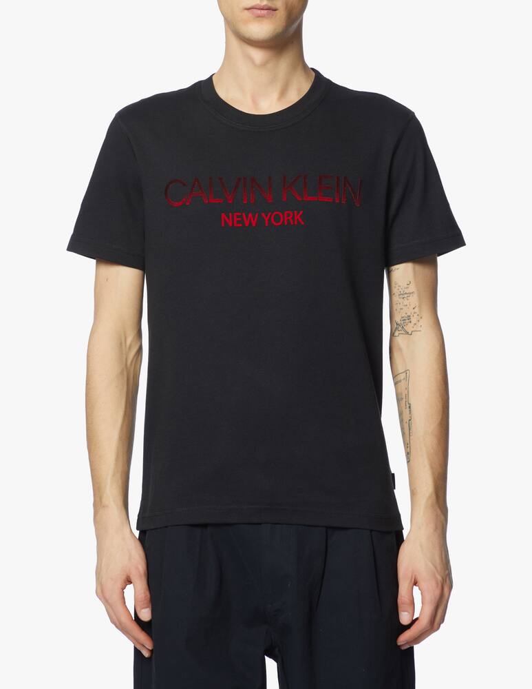 rinascente Calvin Klein Logo flock degrade t-shirt