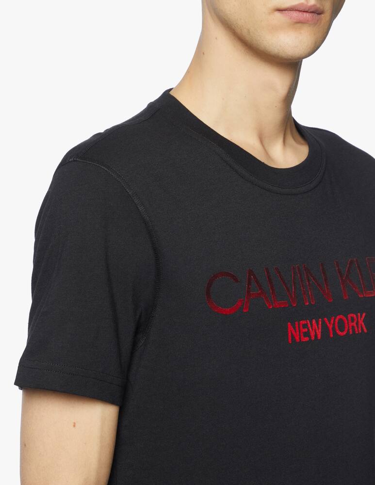 rinascente Calvin Klein Logo flock degrade t-shirt