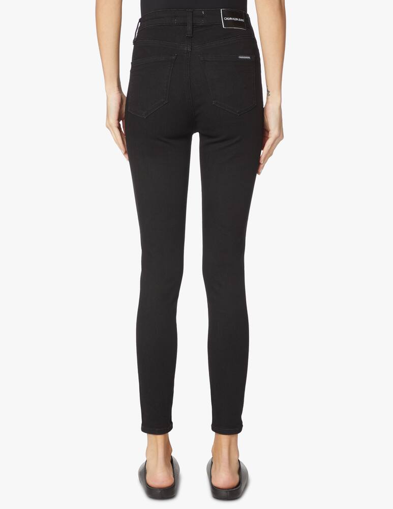rinascente Calvin Klein Jeans Jeans super skinny a vita alta - nero