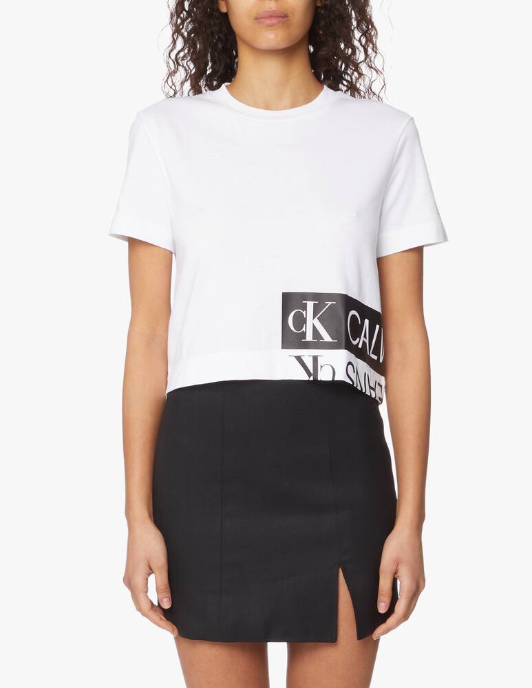 rinascente Calvin Klein Jeans Mirrored logo boxy t-shirt