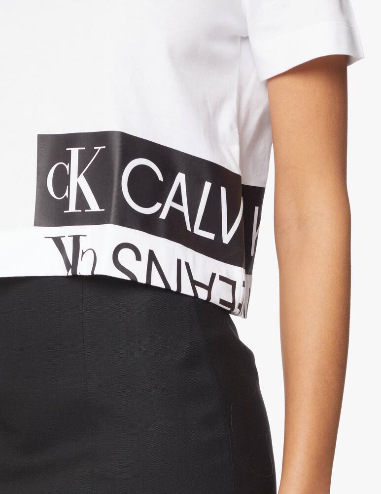 rinascente Calvin Klein Jeans Mirrored logo boxy t-shirt
