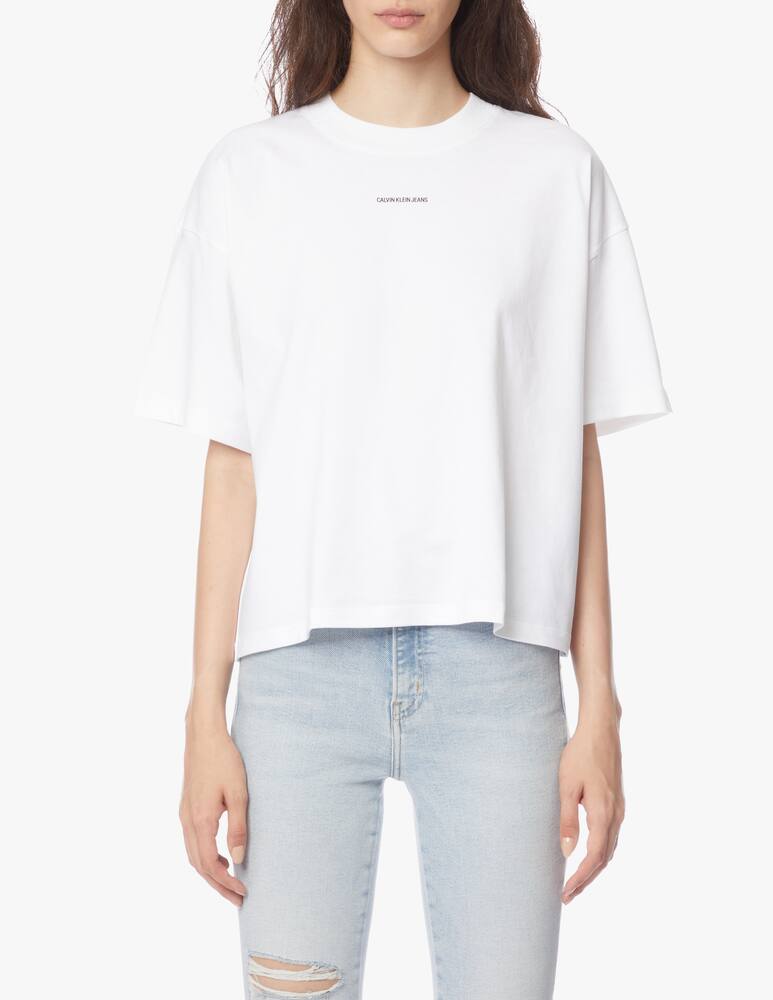 Calvin Klein Jeans Cotton oversize t-shirt with logo - picture 4 Calvin Klein Jeans Cotton oversize t-shirt with logo - picture 4