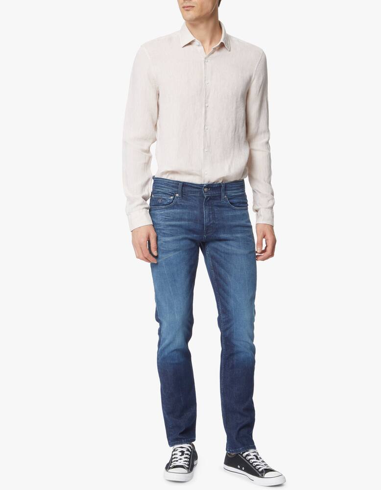 rinascente Calvin Klein Solid slim fit linen shirt