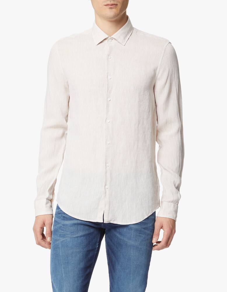 rinascente Calvin Klein Solid slim fit linen shirt