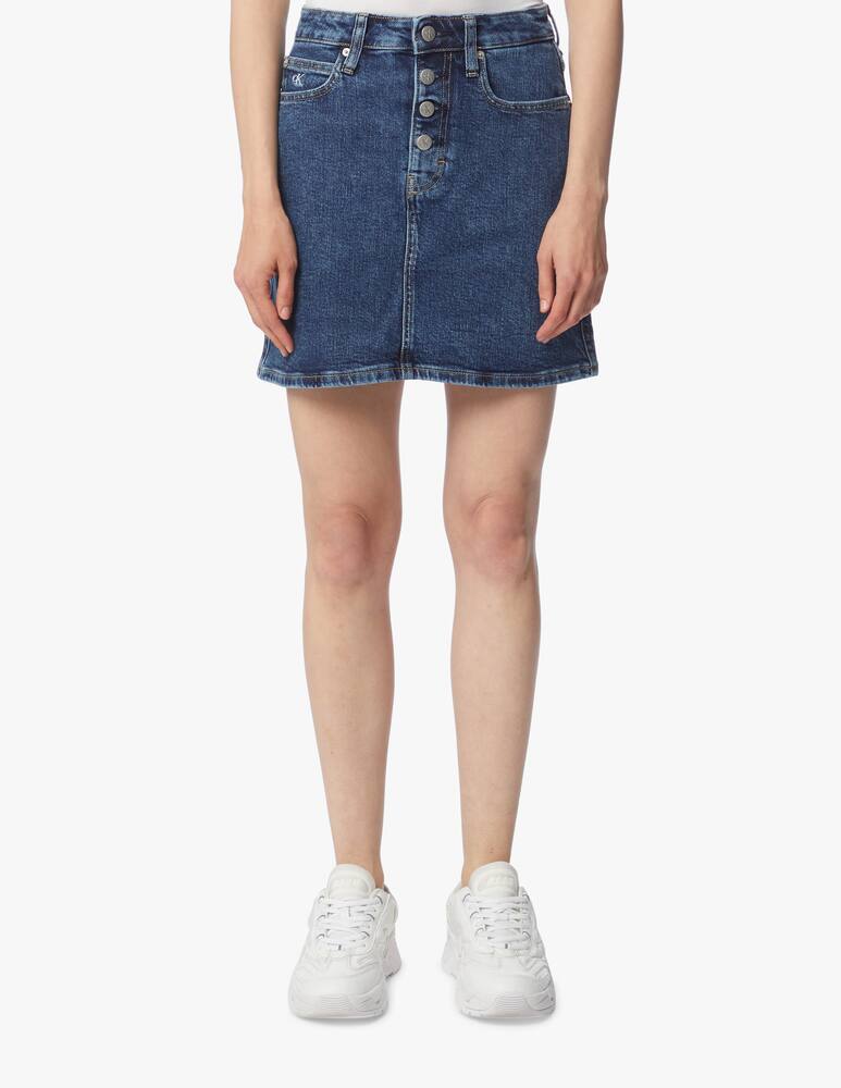 rinascente Calvin Klein Jeans Minigonna a vita alta di jeans