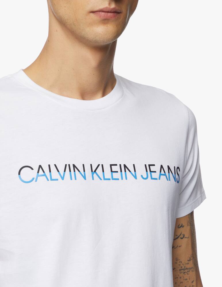 rinascente Calvin Klein Jeans Bicolor logo institutional t-shirt