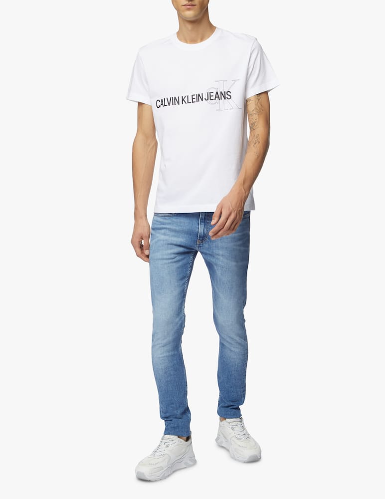 rinascente Calvin Klein Jeans Large lettering monogram t-shirt