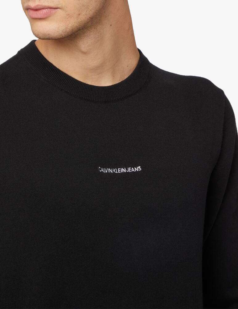 rinascente Calvin Klein Jeans Maglia girocollo essential loghino scritto - nero