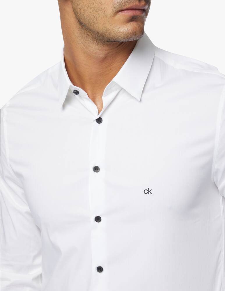 rinascente Calvin Klein Camicia in popeline elasticizzata extraslim