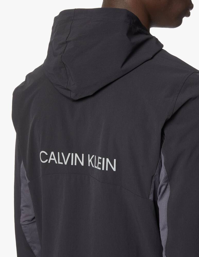 rinascente Calvin Klein Essential windproof hooded jacket - black