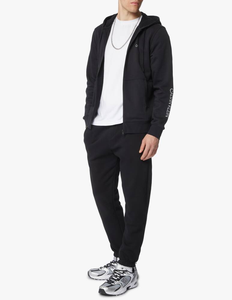 rinascente Calvin Klein Felpa con cappuccio full zip essential - nero