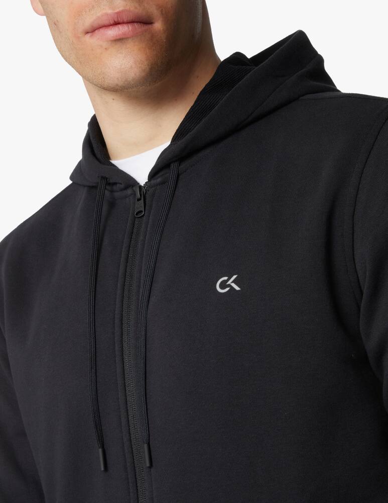 rinascente Calvin Klein Felpa con cappuccio full zip essential - nero