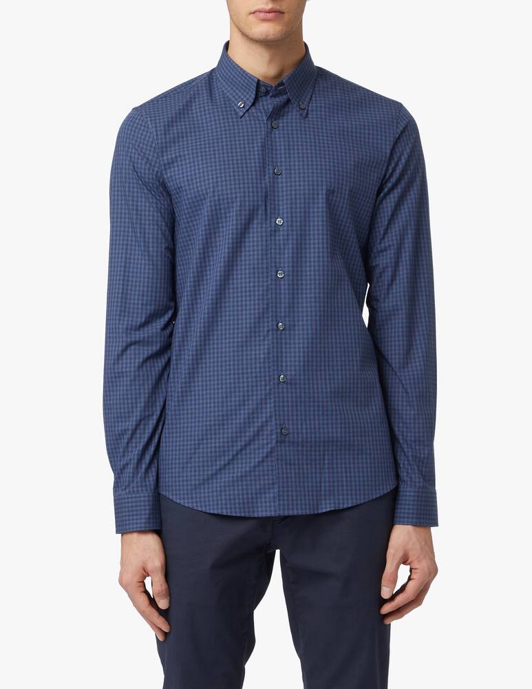 rinascente Calvin Klein Slim flannel small check shirt