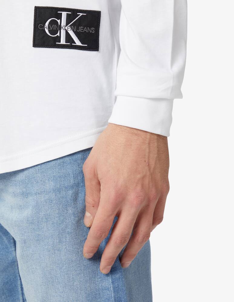 rinascente Calvin Klein Jeans Long-sleeved bagde tee - White