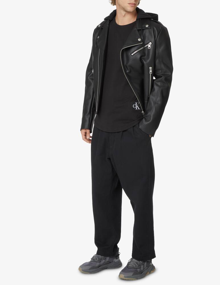 rinascente Calvin Klein Jeans Maglia badge a maniche lunghe - Nero