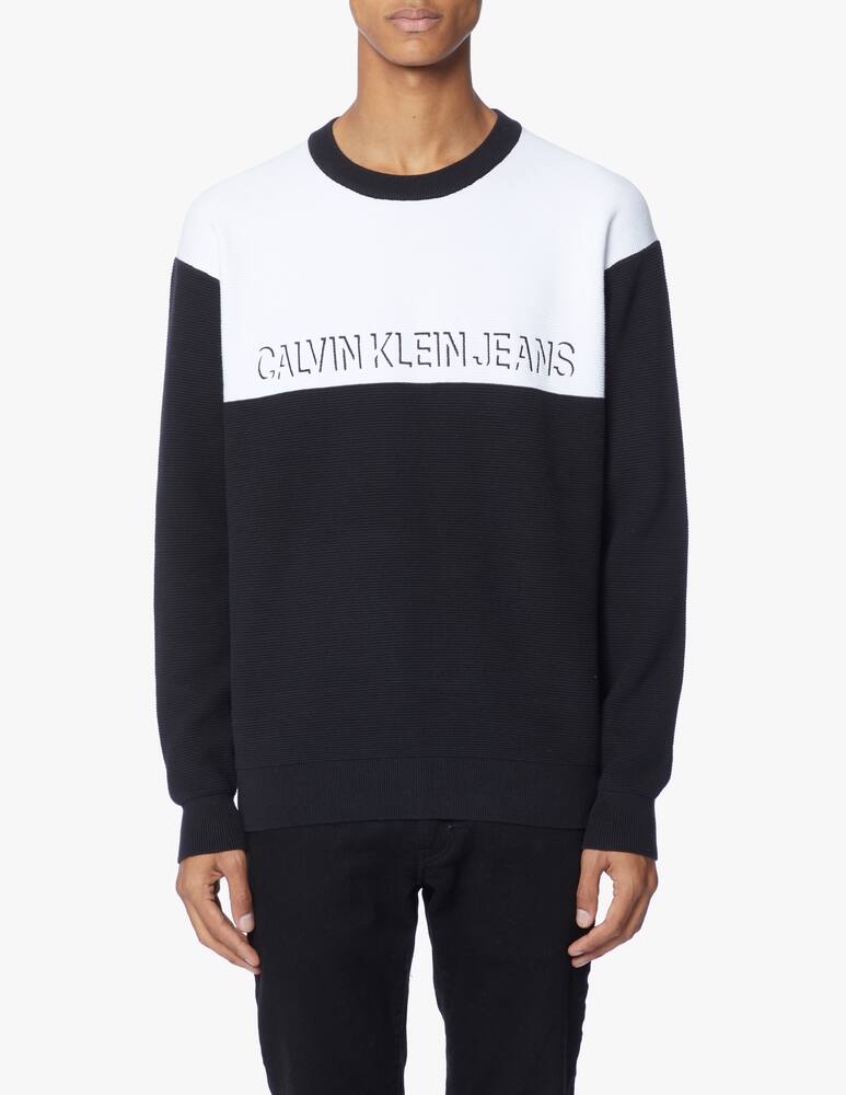 rinascente Calvin Klein Jeans Maglia girocollo lettering logo