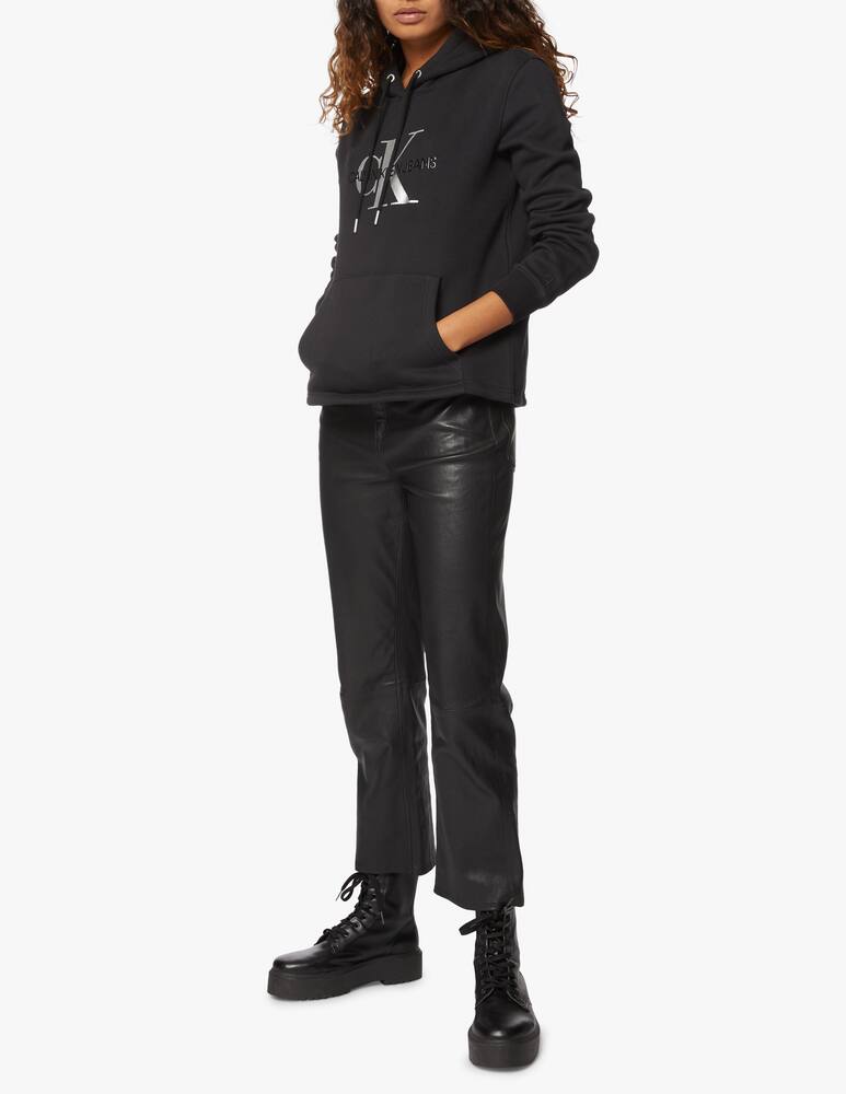 rinascente Calvin Klein Jeans Cotton hoodie with glossy monogram