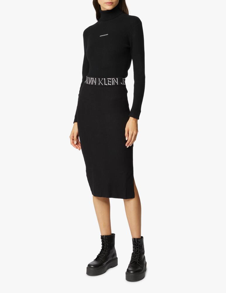 rinascente Calvin Klein Jeans Midi pencil skirt with logo
