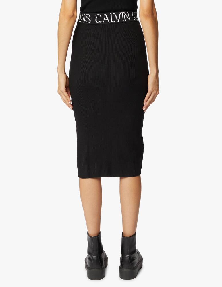 rinascente Calvin Klein Jeans Midi pencil skirt with logo