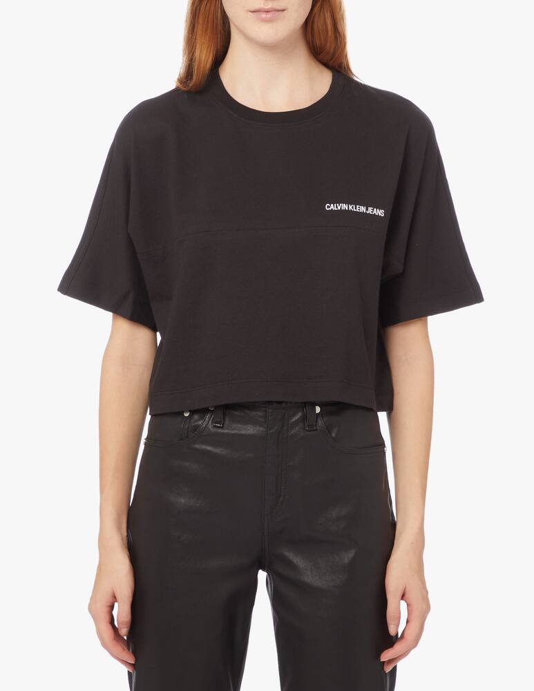 rinascente Calvin Klein Jeans T-shirt in cotone con logo sul retro