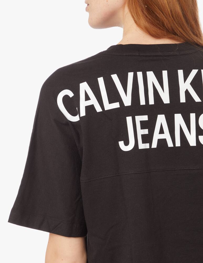 rinascente Calvin Klein Jeans T-shirt in cotone con logo sul retro