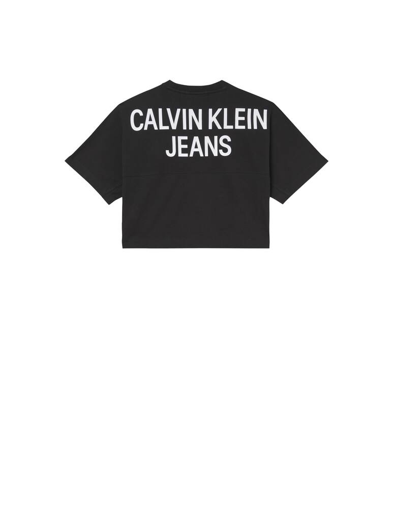 rinascente Calvin Klein Jeans T-shirt in cotone con logo sul retro