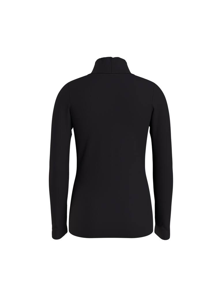 rinascente Calvin Klein Maglia a collo alto e maniche lunghe con monogramma - Nero