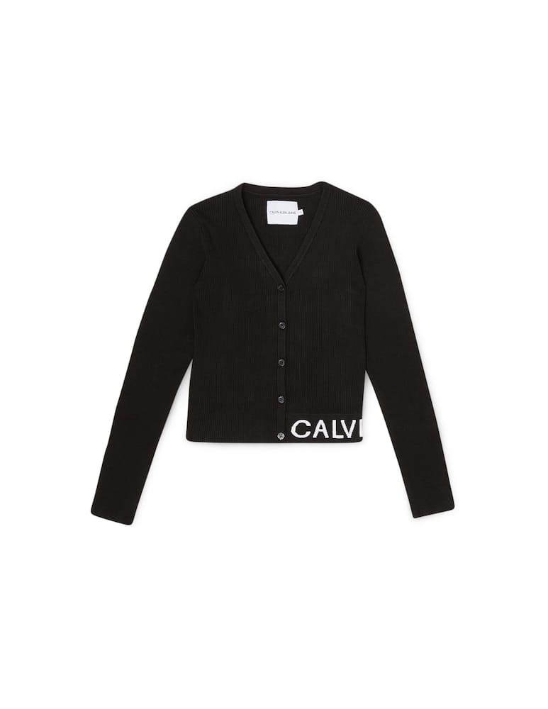 rinascente Calvin Klein Cropped rib cardigan