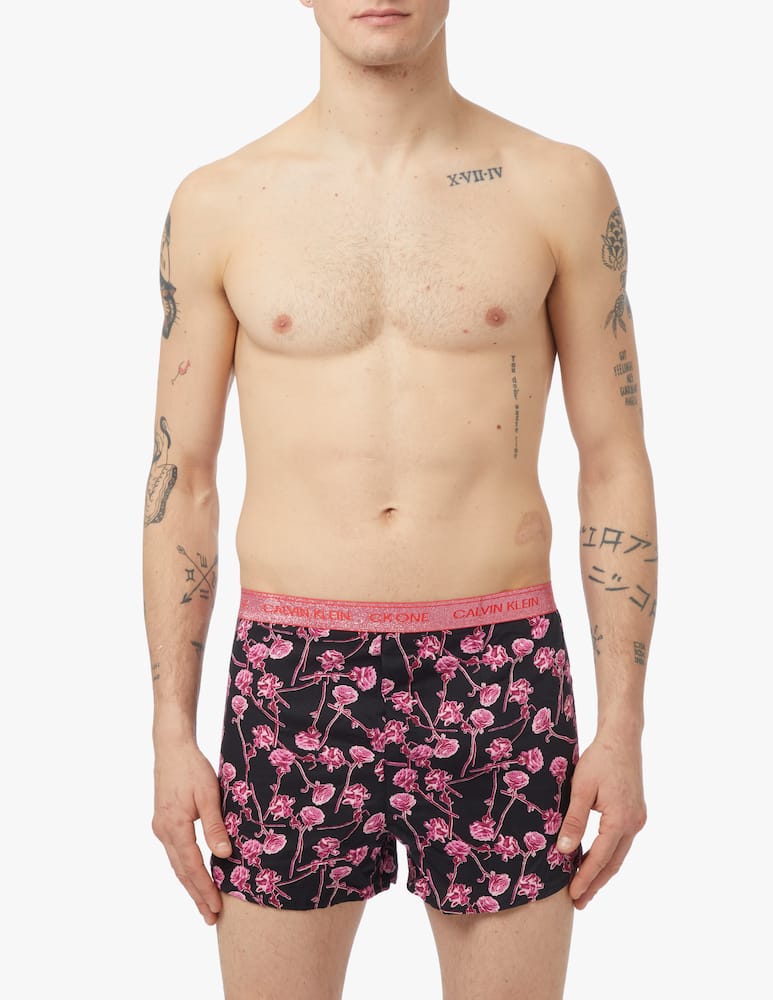 rinascente Calvin Klein Trunk slim ck1 glitter - black