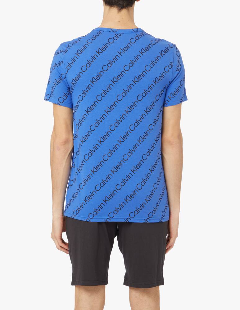 rinascente Calvin Klein Pj set short struct - blue