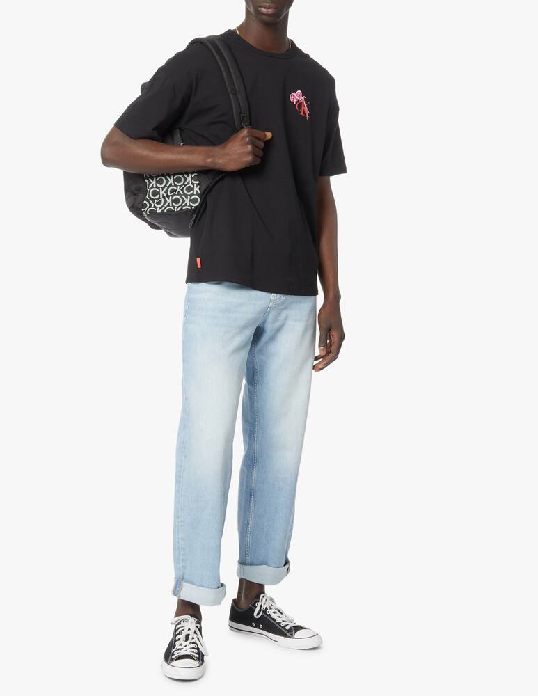 rinascente Calvin Klein Maglietta manica corta ck1 glitter - nero