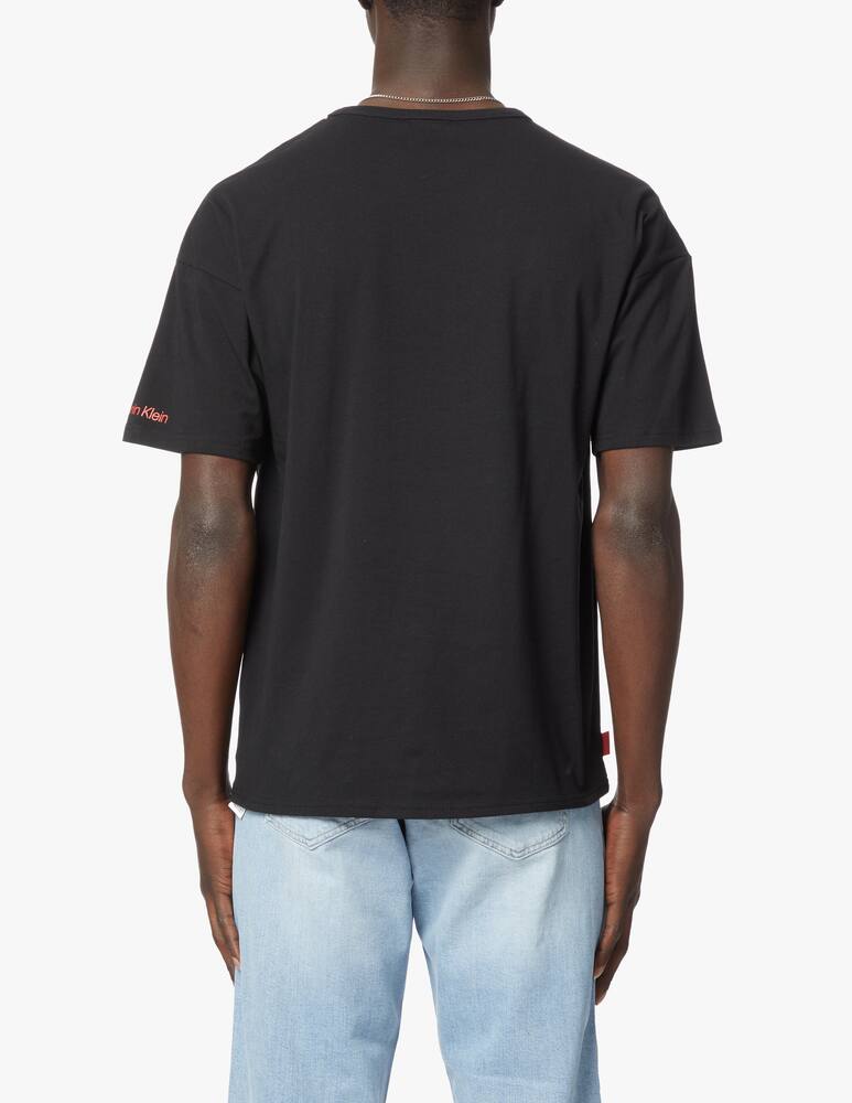 rinascente Calvin Klein Maglietta manica corta ck1 glitter - nero